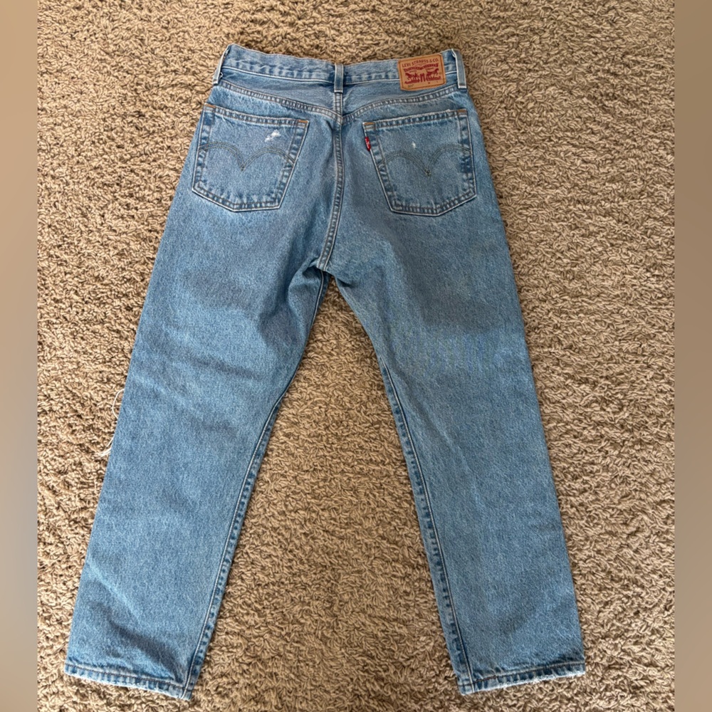 Levi's Light Blue 501 Jeans - Picture 4 of 4